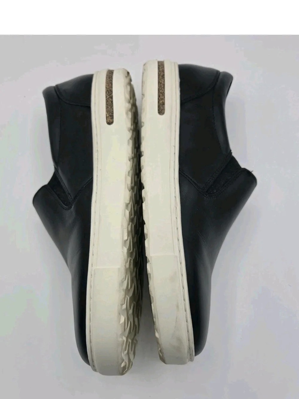 RARE Birkenstock Oswego Sz 39 W US 8-8.5 Black Leather Slip On Sneakers